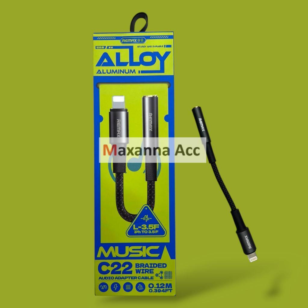 [MAXNA] สาย Remax Jack to iPhone C22 / สาย IPHONE to AUX CONNECTION / สาย IPHONE CONNECTION to HENSE
