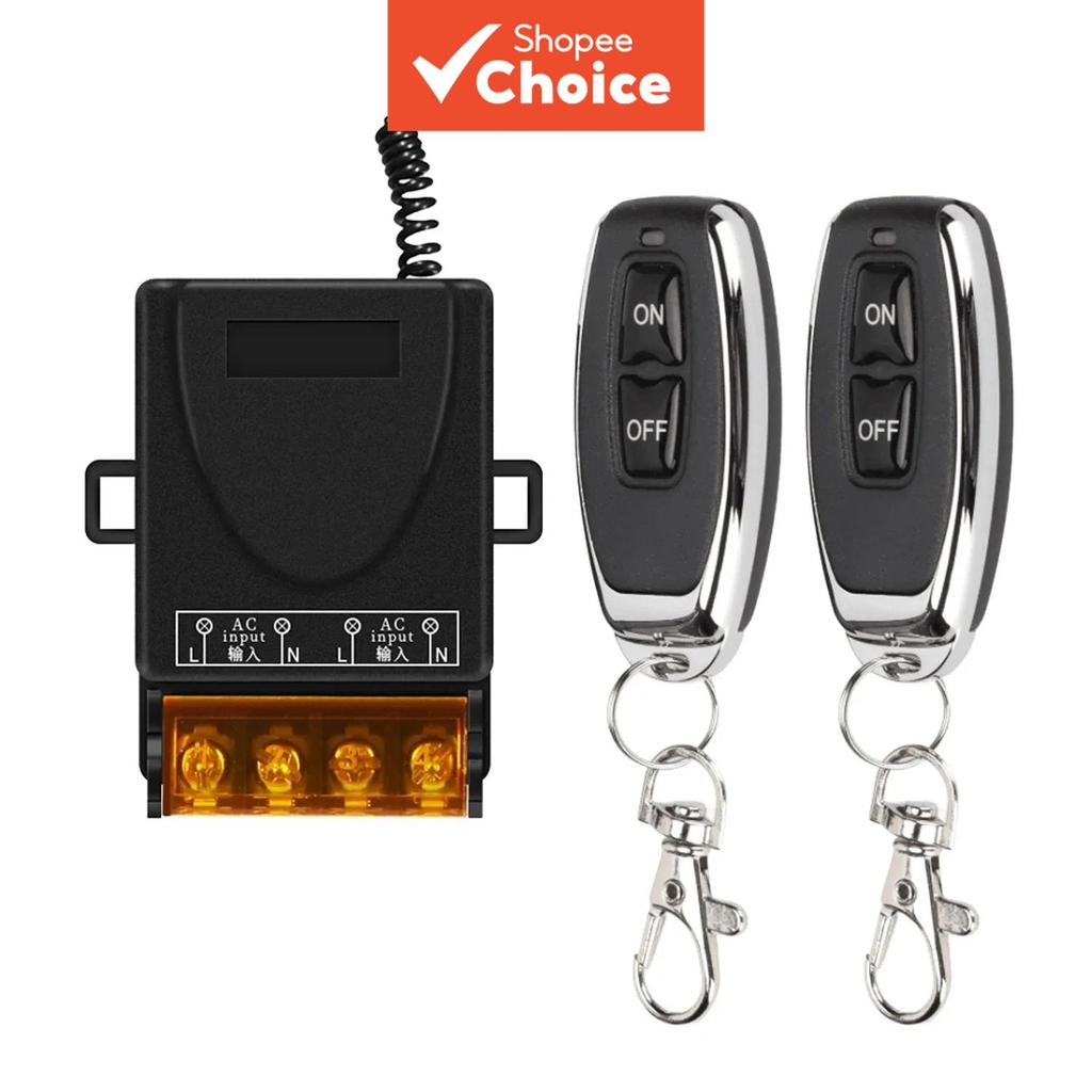 เครื่องส่งสัญญาณขนาดเล็ก สวิตช์ไร้สายอเนกประสงค์ รีเลย์รับสัญญาณ 1CH โมดูลสวิตช์รีโมทไร้สายความถี่ 433Mhz สําหรับบ้าน