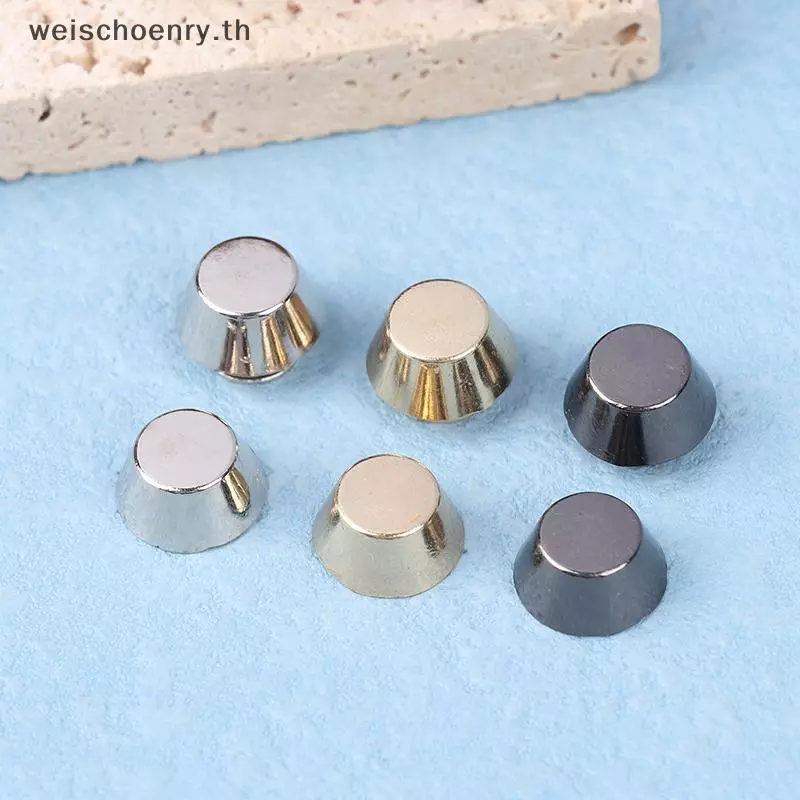 WW 10 ชุดโลหะขาด้านล่าง Rivets สําหรับ DIY หนัง Studs กระเป๋าสวมใส่ป้องกัน Rivets สําหรับกระเป๋าด้านล่างกระเป๋าเข็มขัดอุปกรณ์เสริม TH