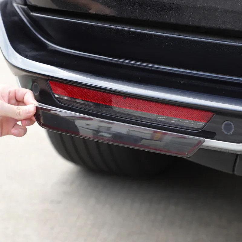 สําหรับ Land Rover Range Rover Sport Vogue L460 2023-2024 ABS สีดํารถด้านหลังหมอกโคมไฟสติกเกอร์อุปกร