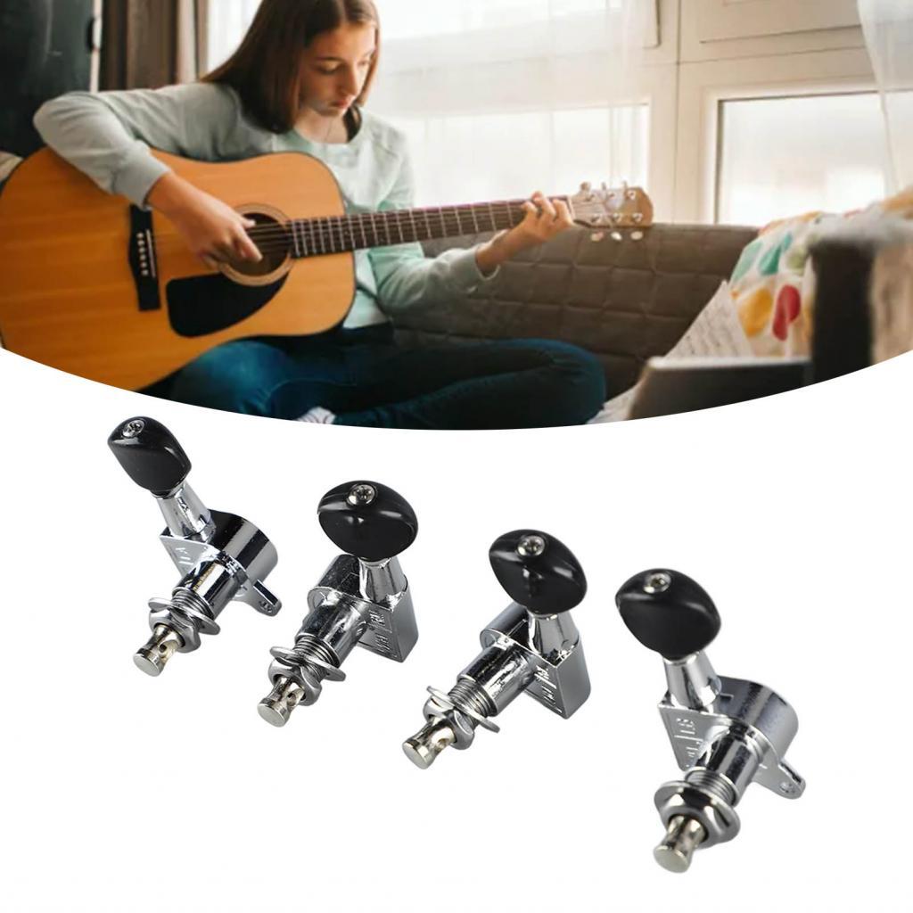 Ukulele Tuning Peg Precision Tune 4 ชุดลูกบิด Stable สําหรับประสิทธิภาพ