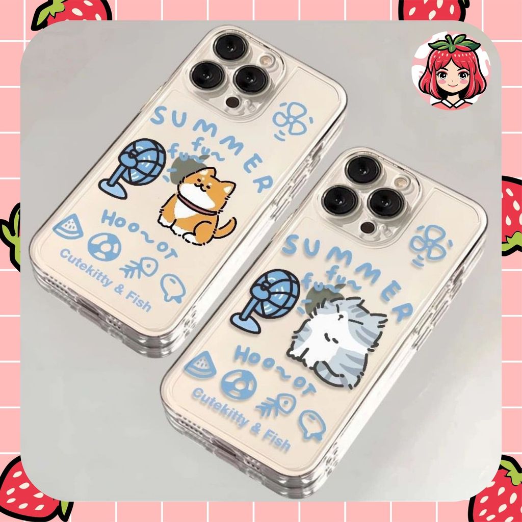 SAMSUNG SUMMER ANIMAL ANGEL EYE PRINTINGกรณีSamsung a15 a24 m14 a04 a13 5G a04s A14 j4 plus a73 5G a