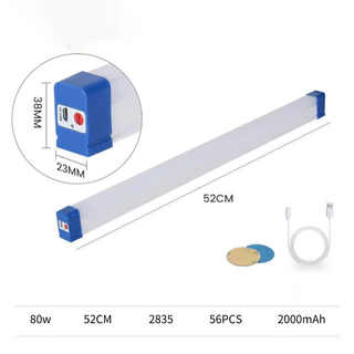 COD ไฟฉุกเฉินไฟดับ ไฟฉุกเฉินพกพา 30/60/80W 5V ไฟฉุกเฉิน LEDบ้าน ไฟฉุกเฉินแบบชาร์จไฟได้
