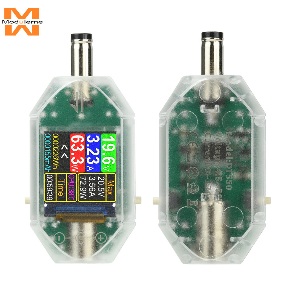 DT550 DC4.5-50V 0-6A แรงดันไฟฟ้า DC ดิจิตอลความแม่นยําสูง Current และ Power Meter DC5.5*2.5 เครื่องท