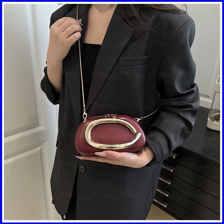 กระเป๋าสะพายหรูหราเคลือบเงา Timeless Glossy Casual Modern