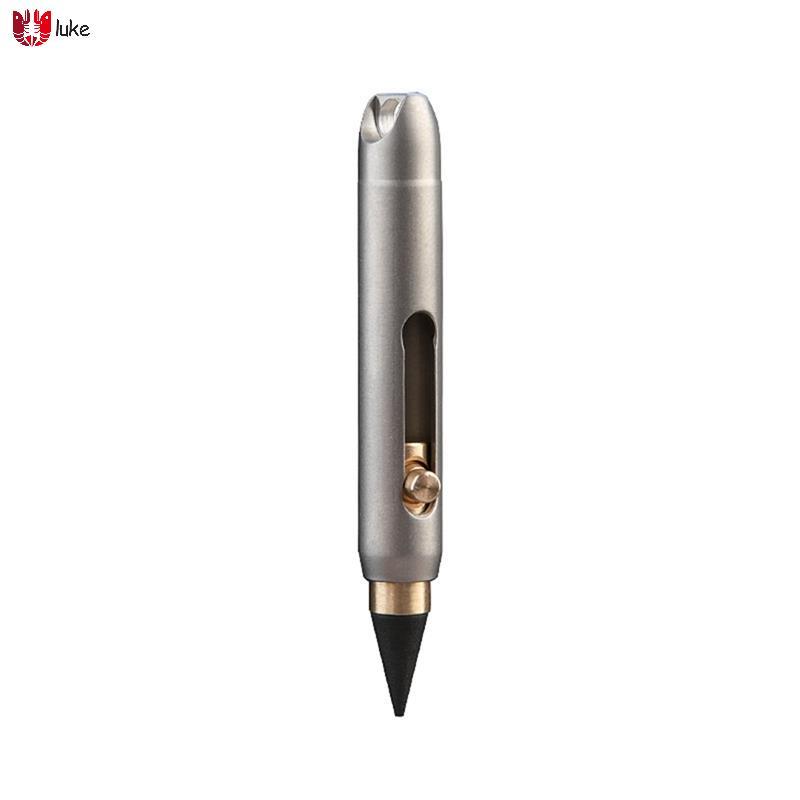 Titanium Alloy Inkless Pencil Titanium Inkless Pencil Eternal Desk Decor Pocket Pen forWriting Outdo