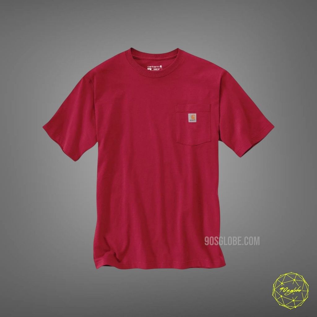 Carhartt Pocket Tee K87 Industry สีแดง