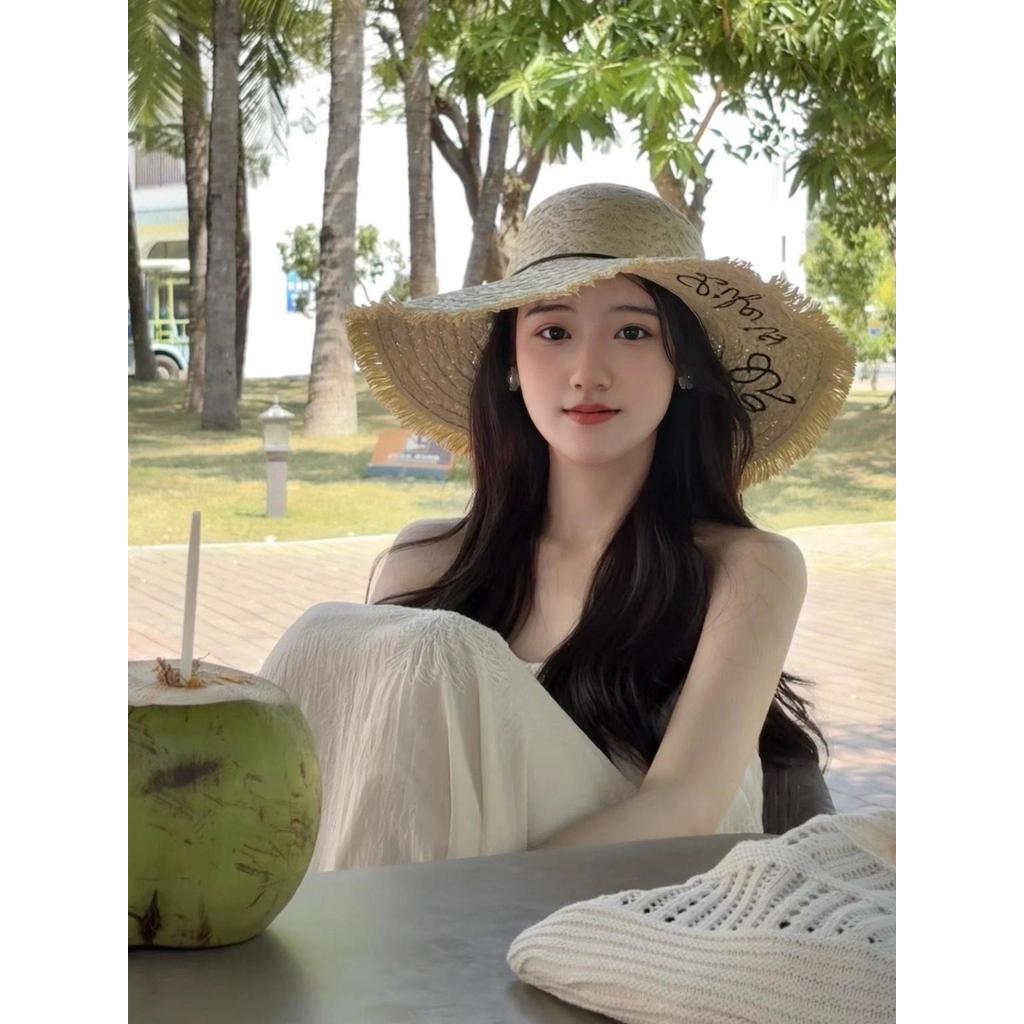 หมวก Hepburn Hepburn สําหรับผู้หญิงฤดูร้อน หมวกบังแดดผู้หญิงฤดูร้อน Rust Sunshade songshan.my2026012