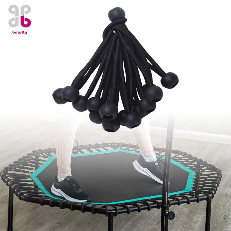 Baosity 36x Ball Bungee Cords อุปกรณ์เสริมฟิตเนสสำหรับกระโดดและยืดเส้นยืดสาย แทนที่แทรมโพลีน