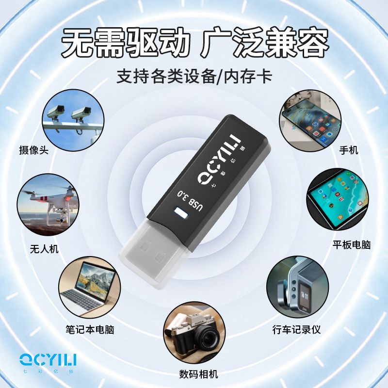 Hot Sale#Colorful Yili3.0USB Card Reader Mobile Phone TF Memory Card Computer Camera SD Card Android