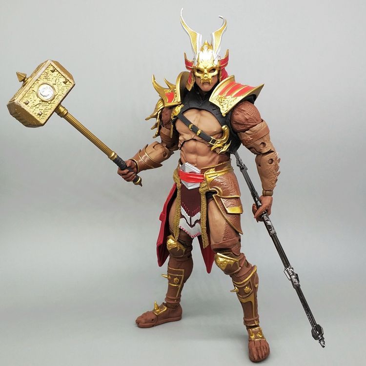 23 ซม. Mortal Kombat Thunderbolt Figure Zero องศา Liu Shaokang Action Figure Bruce Lee เกม McFarlane