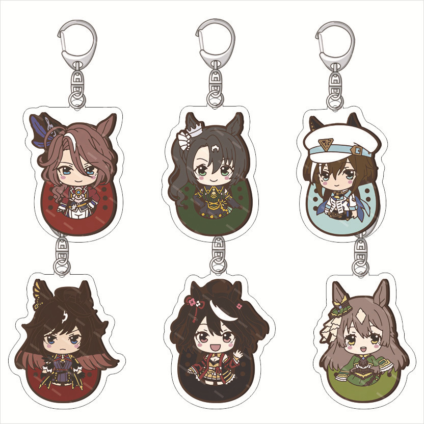 Kawaii อะนิเมะ Pretty Derby ตัวเลข Agnes Tachyon Mejiro McQueen Narita Taishin คอสเพลย์อะคริลิคพวงกุ