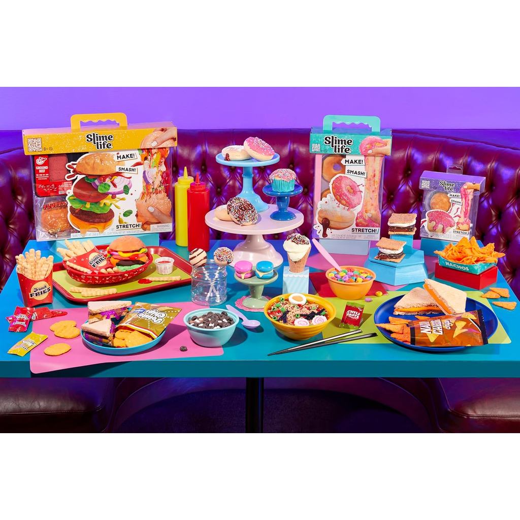 ทําสไลม์ PB&J พร้อมชิป! Slime Life DIY Kit – Unbox, Create & Play, สนุกสําหรับเด็กอายุ 8 ปีขึ้นไป