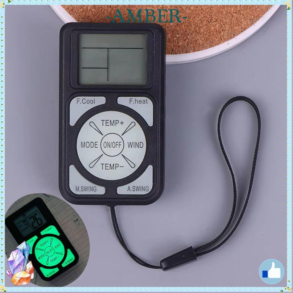 AMBER1FLLK A/C รีโมทคอนโทรล, รีโมทคอนโทรลเครื่องปรับอากาศขนาดเล็กสากล, พร้อมปุ่มเรืองแสงแผงควบคุมรีโมทคอนโทรล