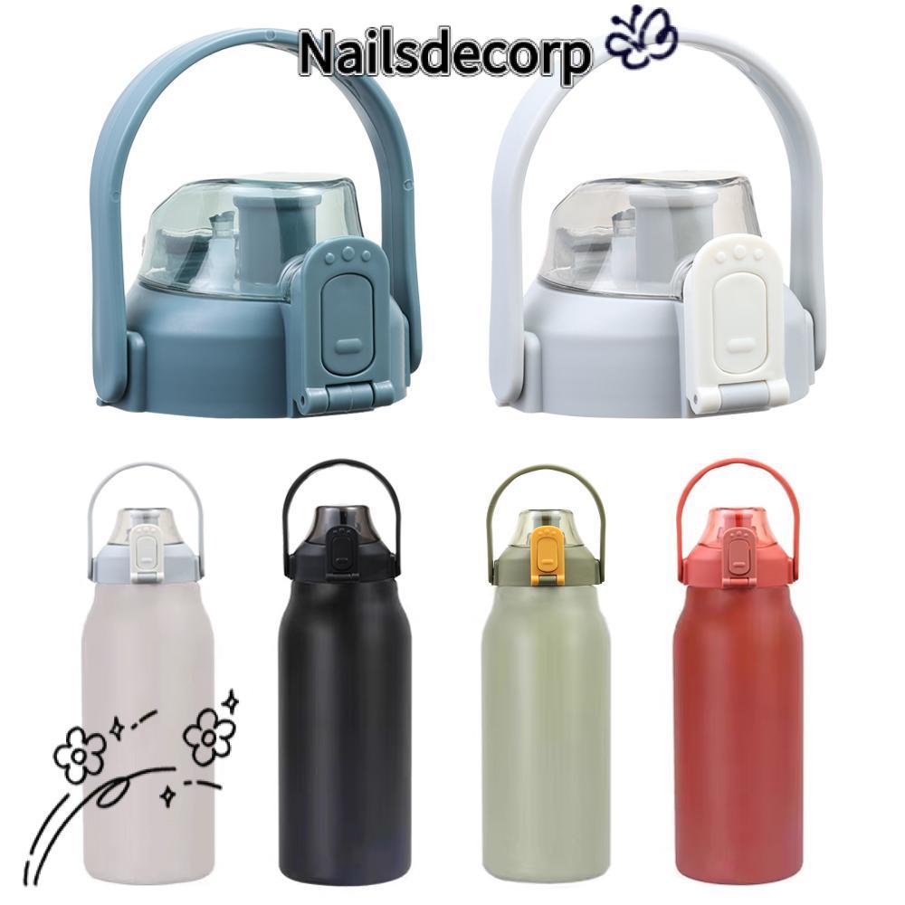 YUSENS 1 ชิ้นขวดฝาปิด, Therms Tumbber ถ้วยหมวก, Universal Splash Proof พร้อมที่จับถ้วยฝาปิดสําหรับ 1000/1200/1500/1800ml