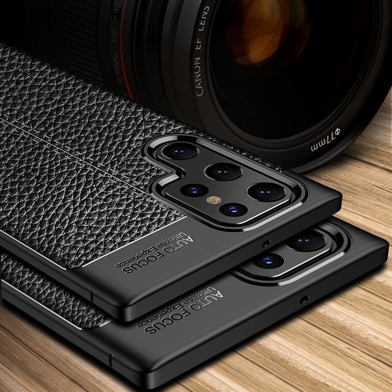 CASE SAMSUNG S22 PLUS / S22 PRO / S22 ULTRA AUTOFOCUS LEATHER SLIM FIT DESIGN คุณภาพดั้งเดิม - หนัง 
