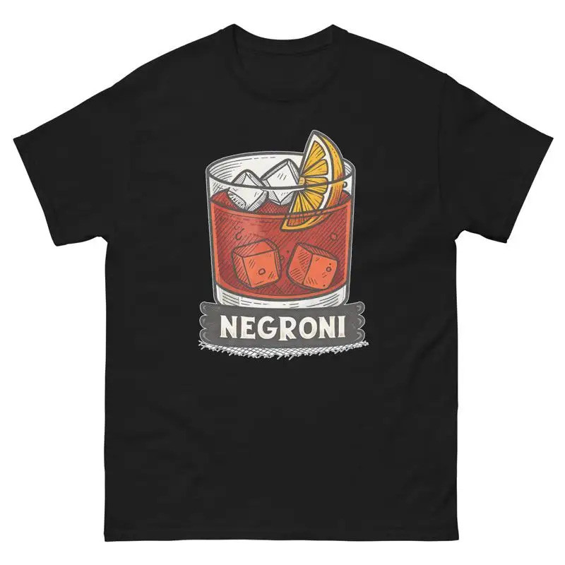 เสื้อยืดเครื่องดื่มยอดนิยม Negroni