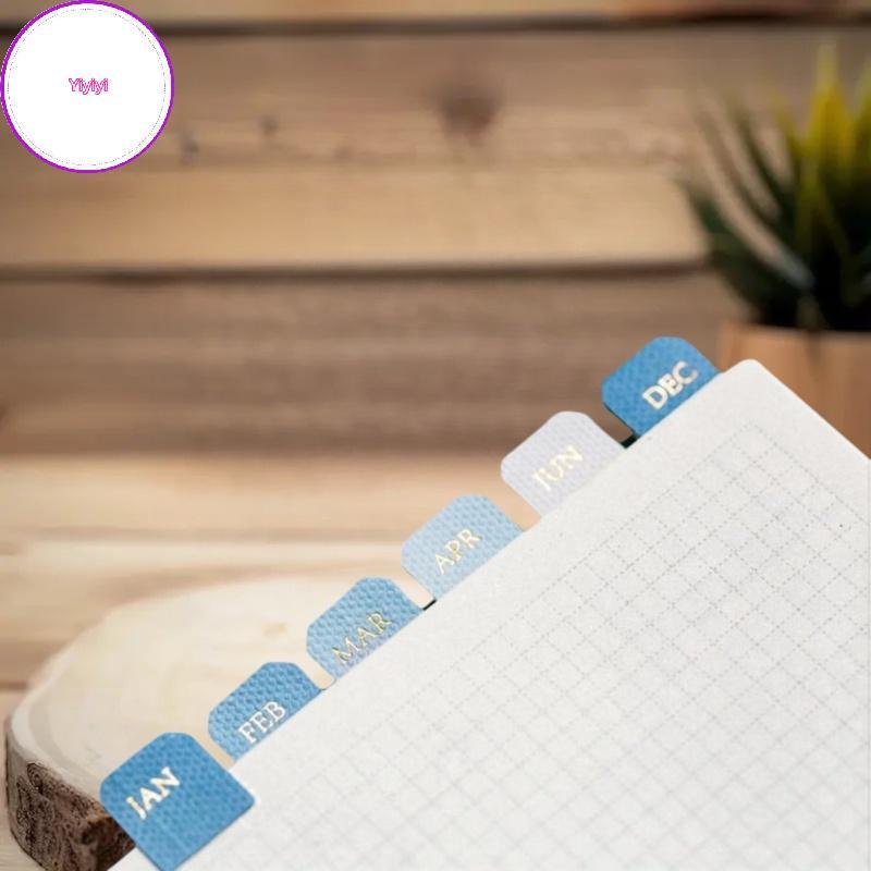 Yiyi 10/20 แผ่นการจําแนกประเภท Ledger Marker Stiers รายเดือนแยกแท็บรายเดือน Index Stier สําหรับ Offi