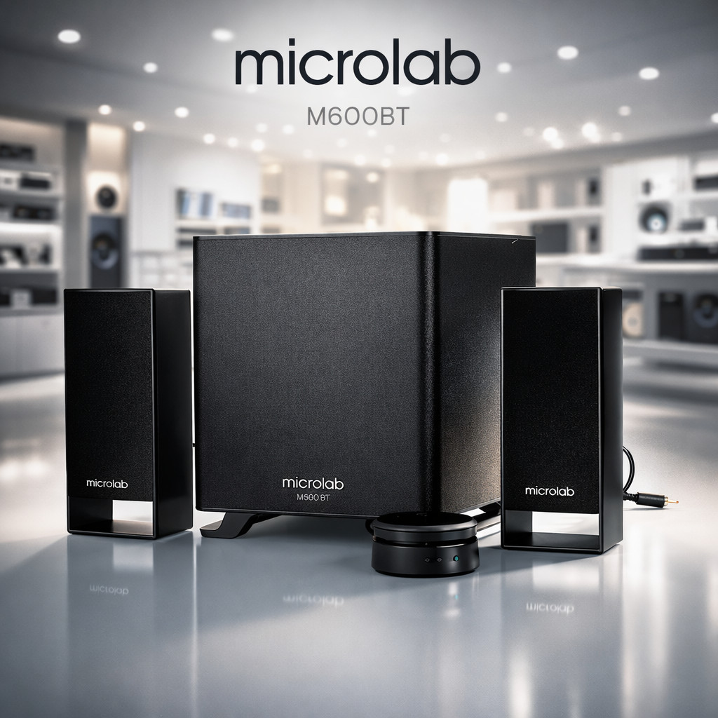 ลำโพง MICROLAB Bluetooth รุ่น M600BT ( M-600BT ) สีดำ