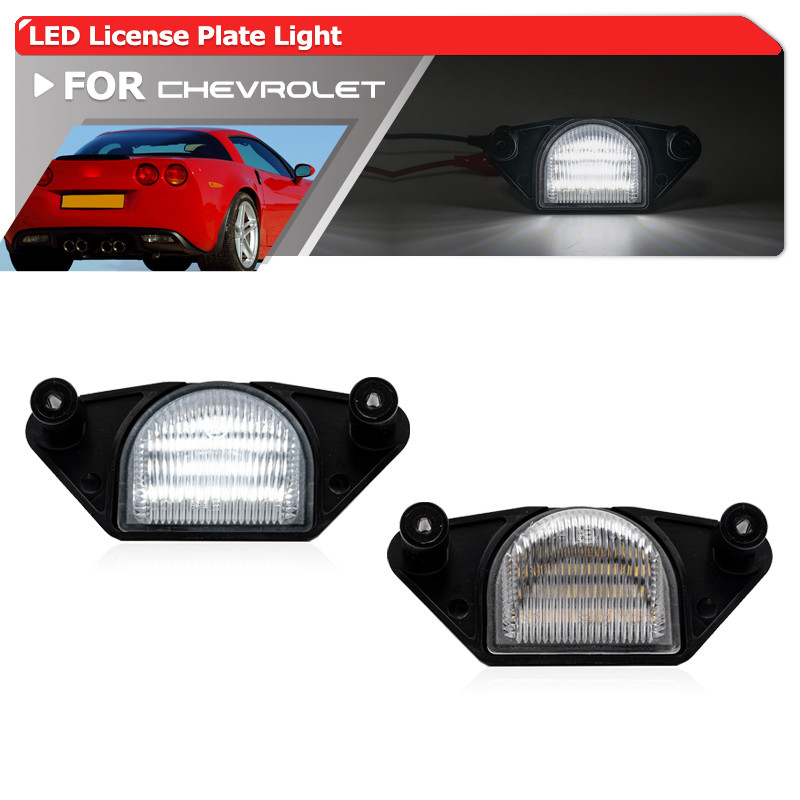 ไฟป้ายทะเบียน LED สําหรับ 1984-2013 Chevrolet Corvette C4 C5 C6 กันชนด้านหลังจํานวนแท็กชุด OE 165199