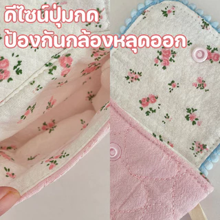 COD กระเป๋าใส่กล้อง CCD ลายการ์ตูนน่ารัก ผลิตจากผ้าฝ้ายแท้ มาพร้อมสายห้อย ท่องเที่ยวจำเป็น