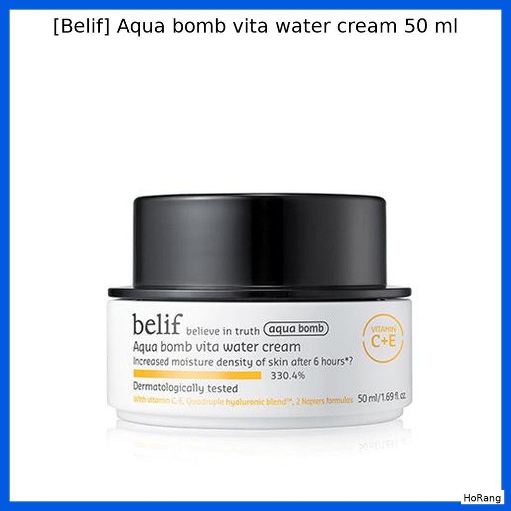 [Belif] Aqua Bomb vita water Cream 50 ml / ครีม Aqua Bomb เกาหลี / สูตรบางเบา by HoRang