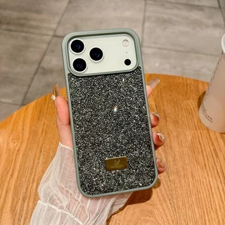 หลากสี Rhinestones เข้ากันได้กับเคสโทรศัพท์สําหรับ iPhone 17 Pro Max 17 Pro Air 16 Pro 15 + 14 13 12 11 Glitter กล้องป้องกันฝาครอบ