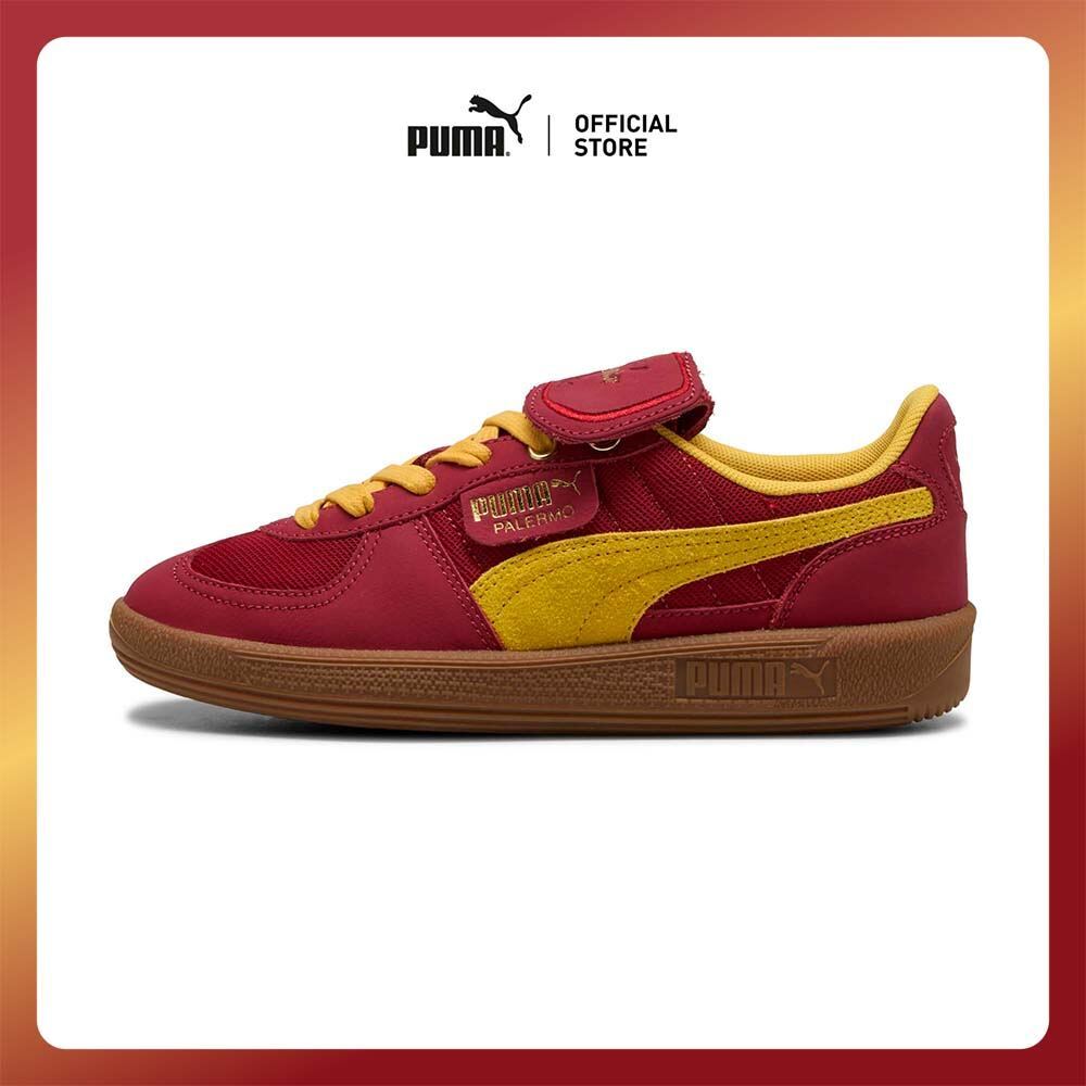 PUMA KIDS - รองเท้าผ้าใบเด็กโต PUMA HOOPS x HARRY POTTER™ Palermo สีแดง - 40143001