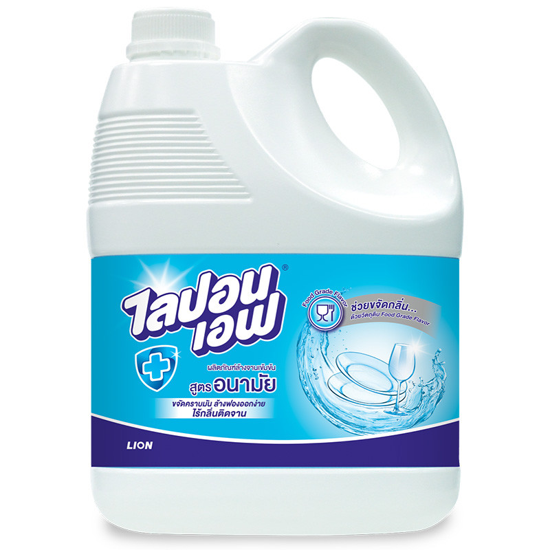 ไลปอนเอฟน้ำยาล้างจาน 3.6ลิตร Lipon F Dish Wash 3.6ltr. [หมายเลขบาร์โค้ด 8850002010772]