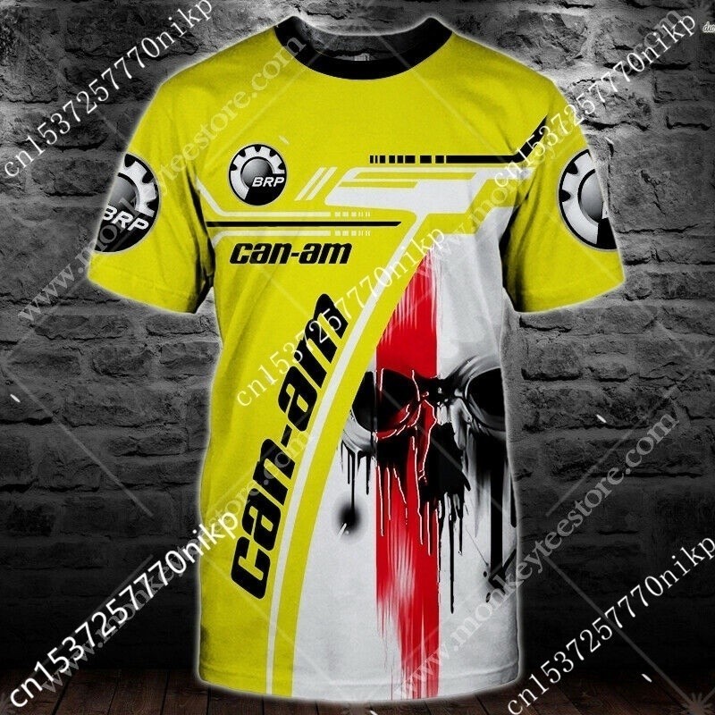 Cool brp ผู้ชาย can-am 2022 เสื้อยืดผ้าฝ้ายคุณภาพสูงกราฟิก tshirt harajuku ขนาดใหญ่ T เสื้ออะนิเมะสบ