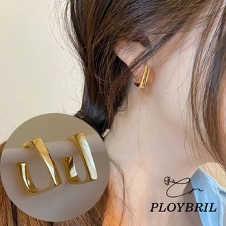 PLOYBRIL ต่างหูห่วงโลหะ สไตล์ย้อนยุค งานดูเกาหลีสุดๆ พร้อมส่…