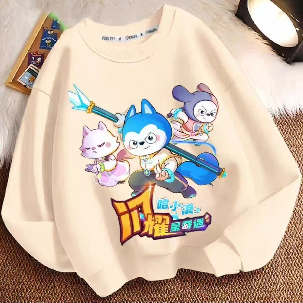 COD (Ho Chi Minh)DREAMY BABY เสื้อสเวตเตอร์แฟชั่นทรงหลวมสําหรับเด็กผู้ชายเหมาะสําหรับขนาด 110-160,จั