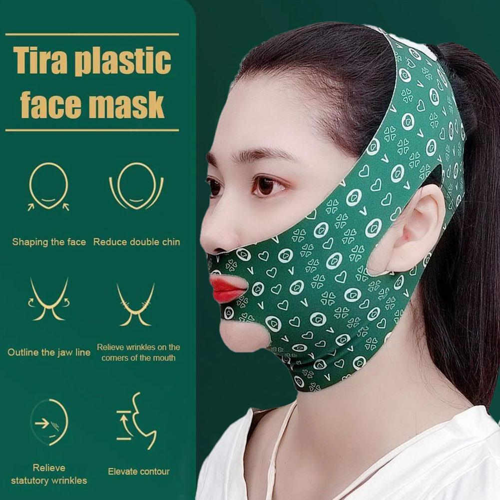 3d Face Slimming Belt Breathable Facial Bandage V Face Lifting นวดกระชับ V9h9