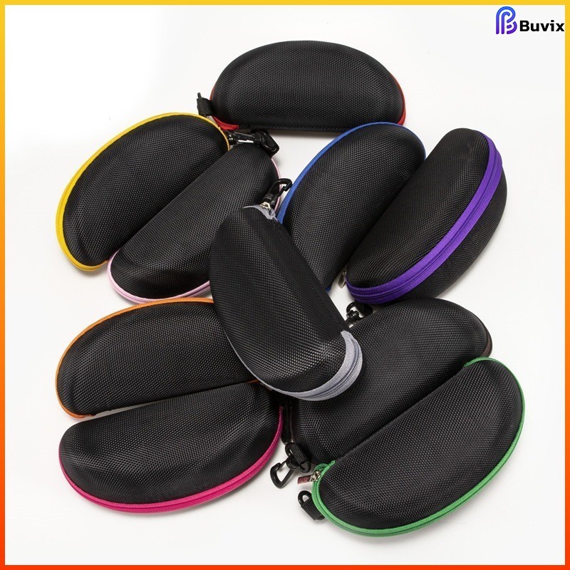 Buvix กล่องใส่แว่นตาวัสดุ กล่องใส่แว่นกันแดด มีซิป แบบพกพา Sunglasses case