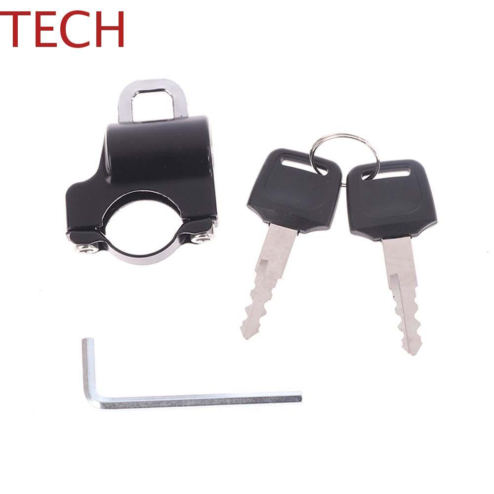 TECH Handlebar Lock Anti-theft Dirt Bike Security Helmet Hook