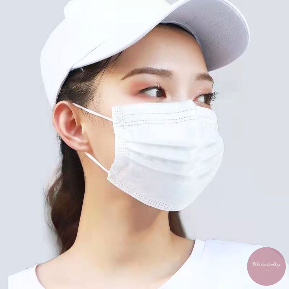 แมสเด็กและผู้ใหญ่ หน้ากากอนามัย กล่อง 50 แผ่น หลากหลายสี สวมใส่สบาย (ดำ/ขาว/เขียว/ฟ้า) - รูปที่ 5