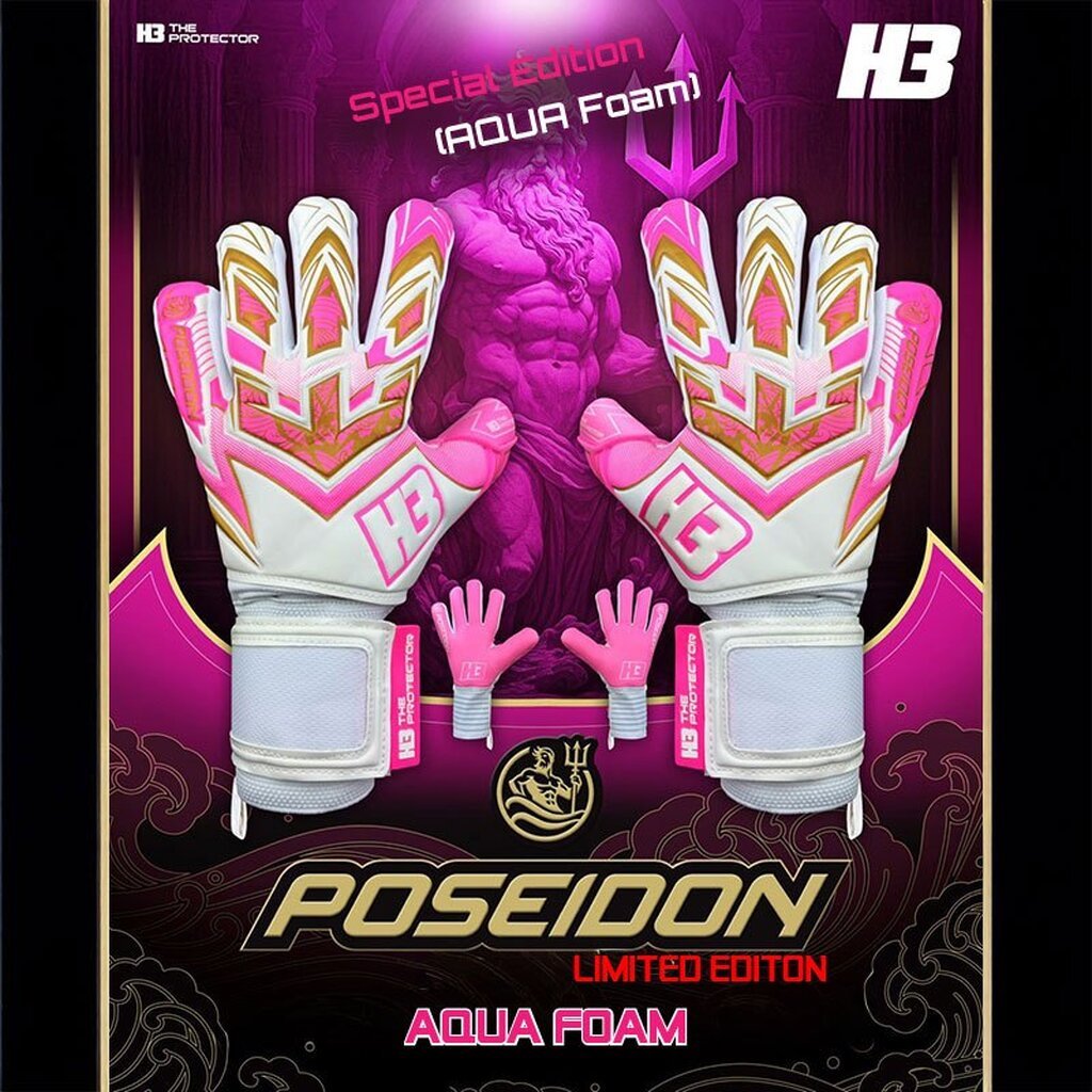 H3 ถุงมือผู้รักษาประตู POSEIDON SPECIAL EDITION (AQUA FOAM)