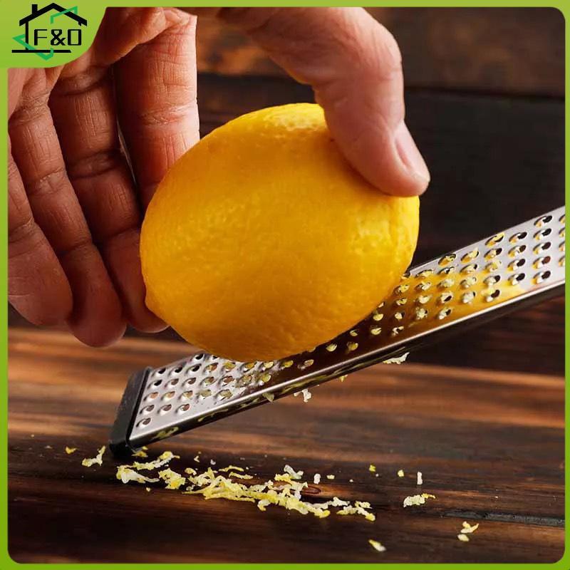 F&O Kitchen Lemon Fruit Peeler ชีส Zester Microplane เครื่องขูดผักผลไม้