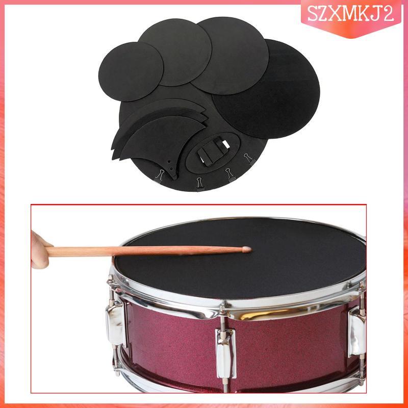 [szxmkj2] Drum Pad Practice Set ซิลิโคน Mute Pads Dampening Muffler สําหรับ Brid Drum Bass Drum Cymb