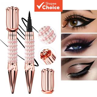 อายไลเนอร์ชนิดน้ํา Rhinestone สีดํา - กันน้ํา แห้งเร็ว และรอ…