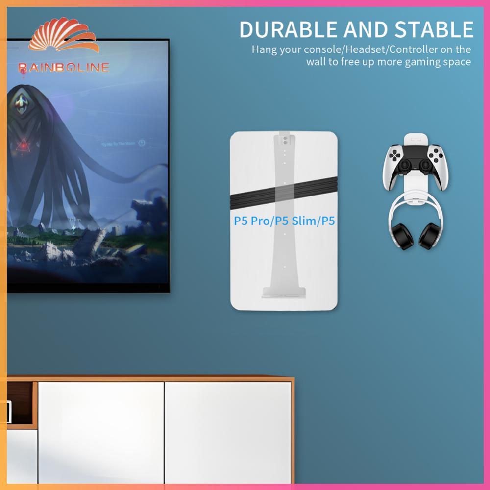 สําหรับ PS5/PS5 Slim/PS5 Pro Host Stand Controller ชุดหูฟังตะขอสําหรับ PlayStation 5