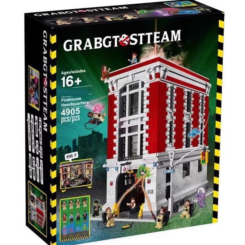 เข้ากันได้กับเลโก้ 75827 Ghost Catching Dare Team Headquarters Fire Building Blocks ประกอบของเล่นบล็