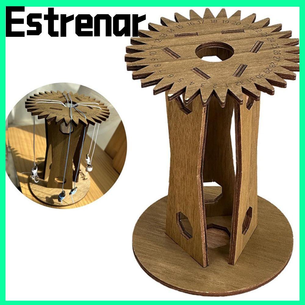 ESTRENAR เชือกมือ Braiding Disk, แนวตั้งทําด้วยมือ Kumihimo Marudai Disk, ไม้ DIY เชือกมือ Braiding 