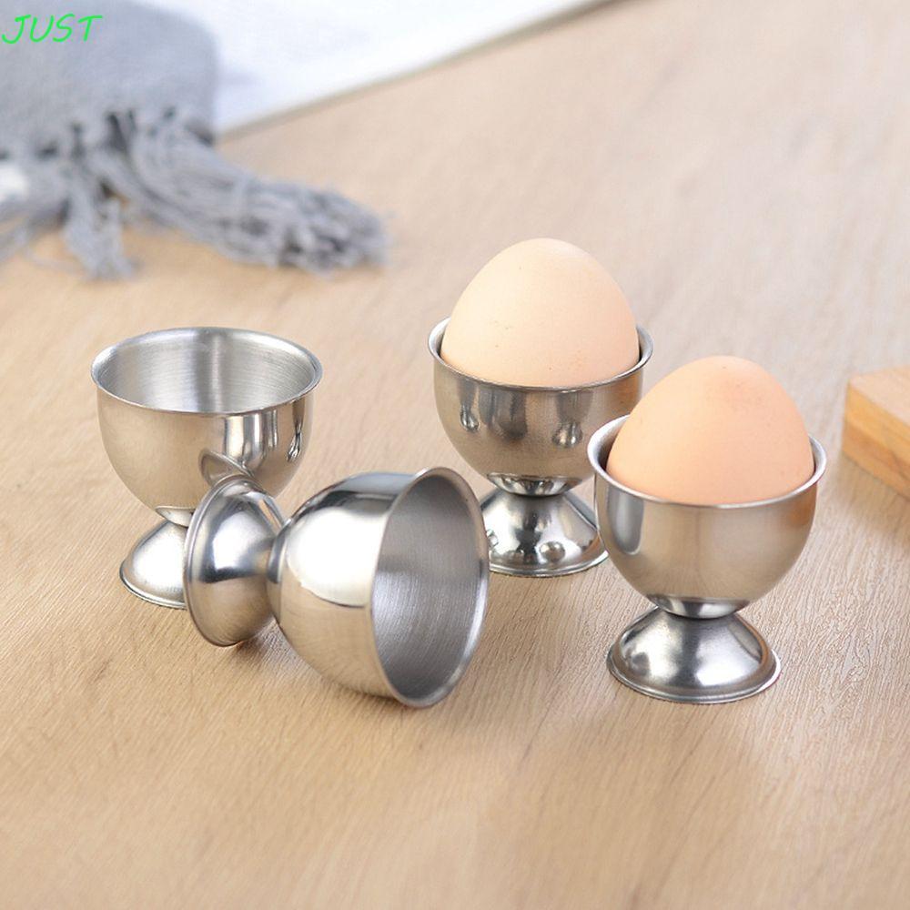 JUST Egg Cups Mini Round Cooking Tool Gadgets Kitchen Gadgets Stainless Steel Silver Egg Stand