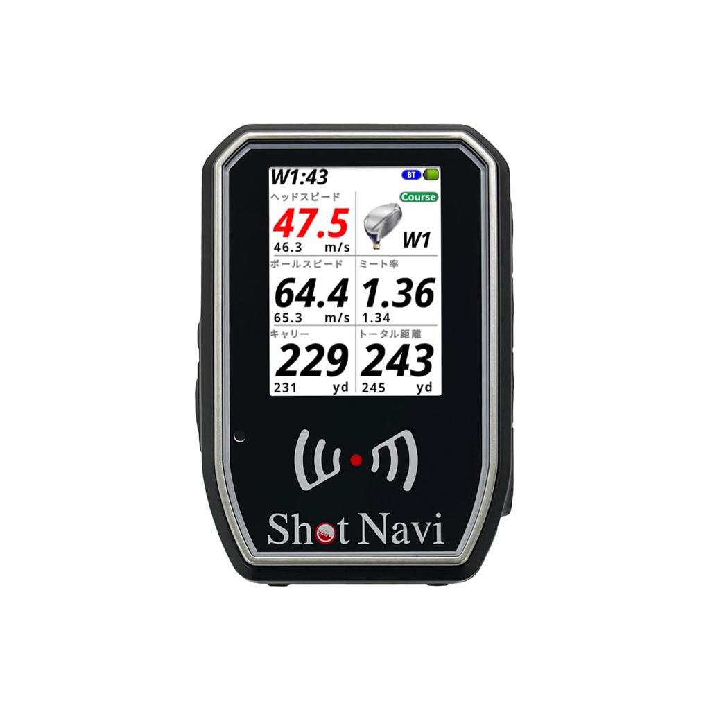 Shot Navi SHOTLYZER Golf Portable Swing Speed Monitor Head Speed Distance Ball Speed Impact Rate