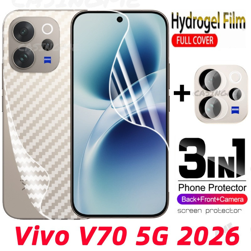 Vivo V70 5G 2026 ด้านหน้าด้านหลังคลุมทั้งหมดป้องกันฟิล์มHydrogelสําหรับVivo V70 VivoV70 V70Vivo V 70