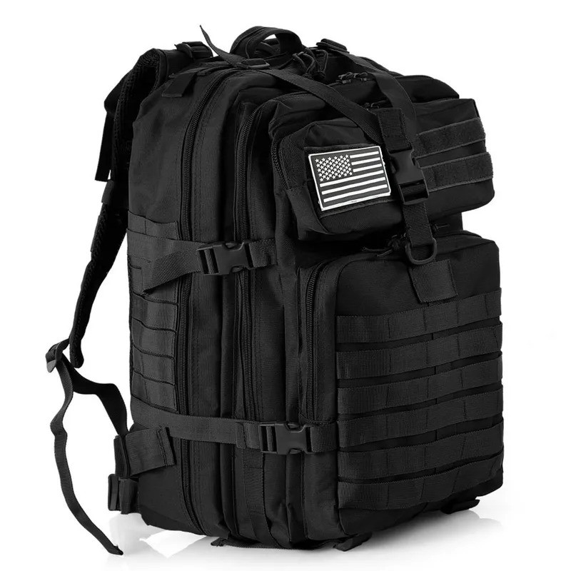 กระเป๋าเป้สะพายหลัง 25L/50L ทำจากไนลอนทนทานกันน้ํา สำหรับการเดินป่าและแคมปิง
