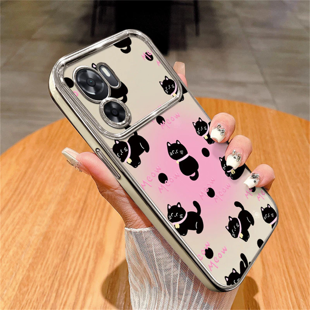 เคสไอโฟน สำหรับ IPhone 13 16 17 Air 15 11 12 14 Pro Max XR Max 7 8 Plus แมวลายการ์ตูน 3D เคส IPhone 