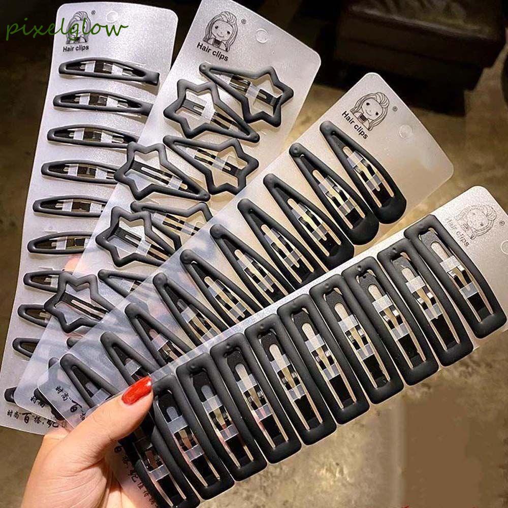 PIXELGLOW ชุดตัวคัพผมสไตล์เกาหลีสีดำ พร้อมกริปทรงมัทthouse;