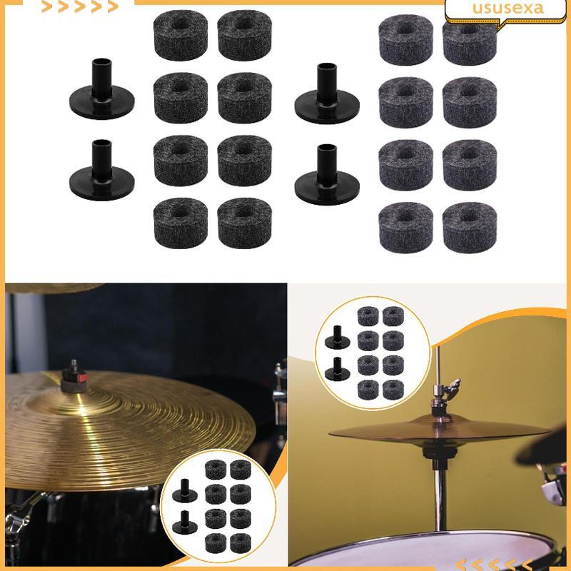 [Ususexa] อุปกรณ์เสริมทดแทน Cymbal Cymbal Felts Percussion Parts Mini Cymbal Set สําหรับกลองอิเล็กทร